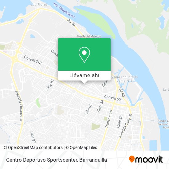 Mapa de Centro Deportivo Sportscenter