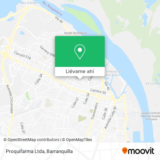 Mapa de Proquifarma Ltda