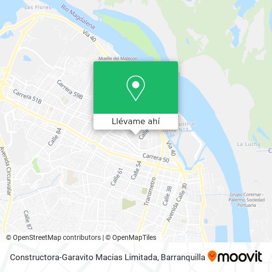 Mapa de Constructora-Garavito Macias Limitada
