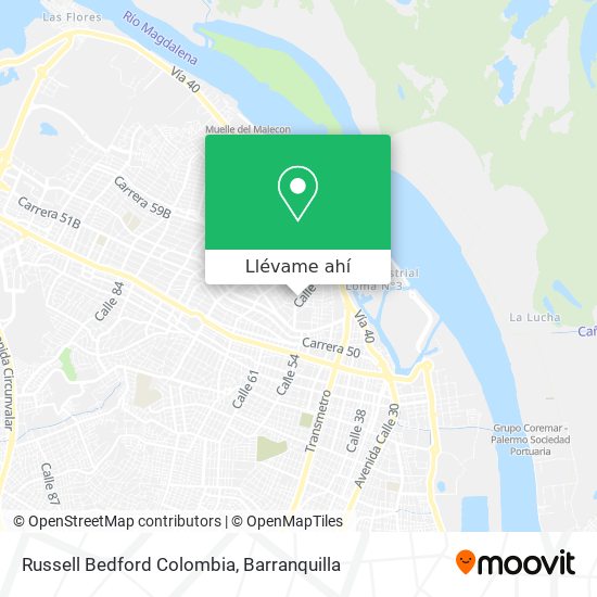 Mapa de Russell Bedford Colombia