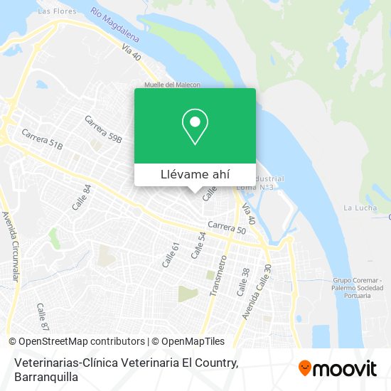 Mapa de Veterinarias-Clínica Veterinaria El Country