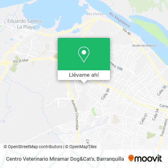 Mapa de Centro Veterinario Miramar Dog&Cat's