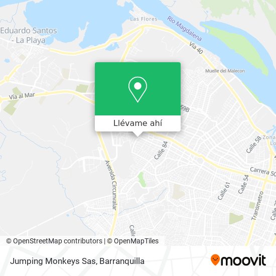 Mapa de Jumping Monkeys Sas