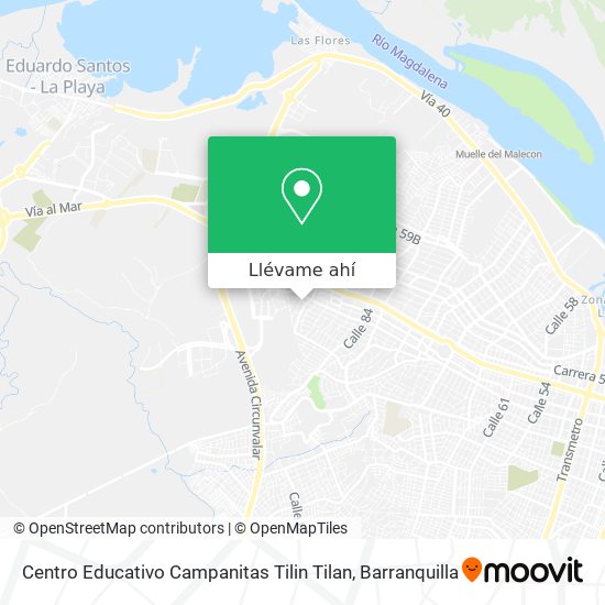 Mapa de Centro Educativo Campanitas Tilin Tilan