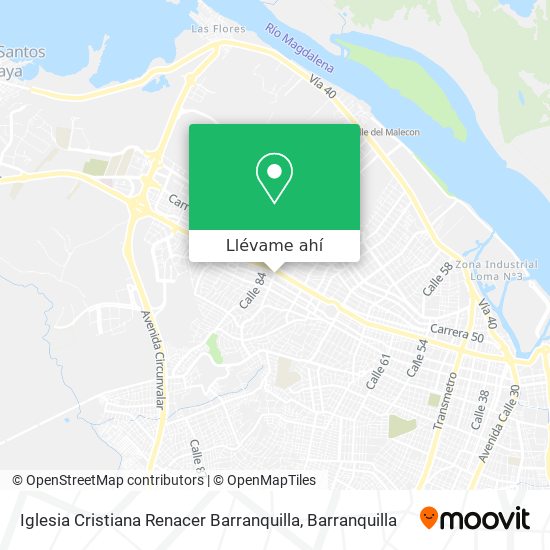 Mapa de Iglesia Cristiana Renacer Barranquilla