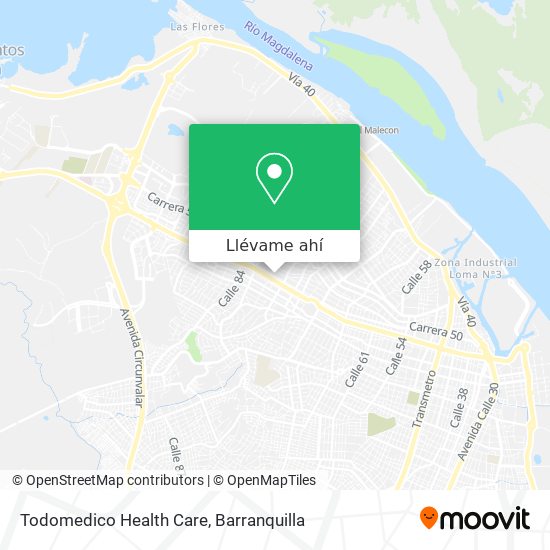 Mapa de Todomedico Health Care