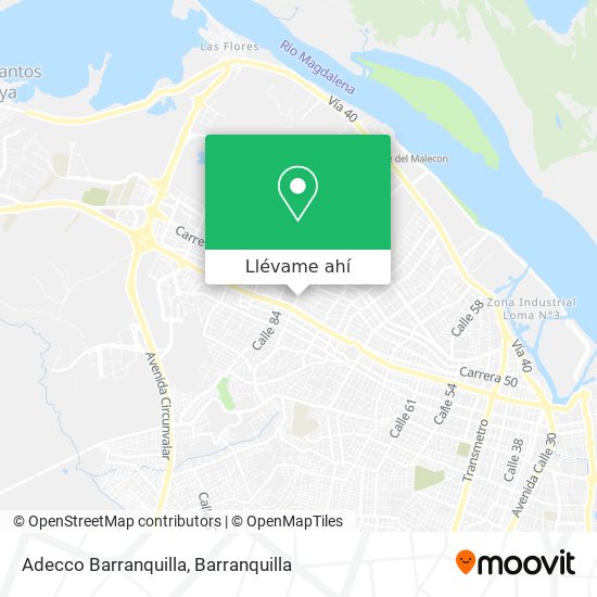 Mapa de Adecco Barranquilla