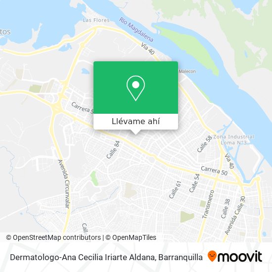 Mapa de Dermatologo-Ana Cecilia Iriarte Aldana