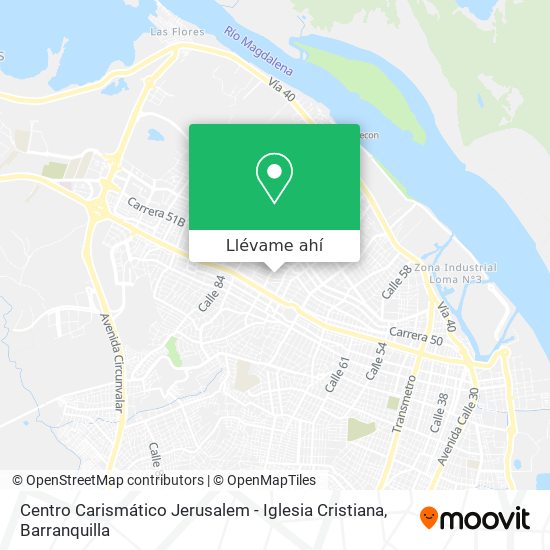 Mapa de Centro Carismático Jerusalem - Iglesia Cristiana