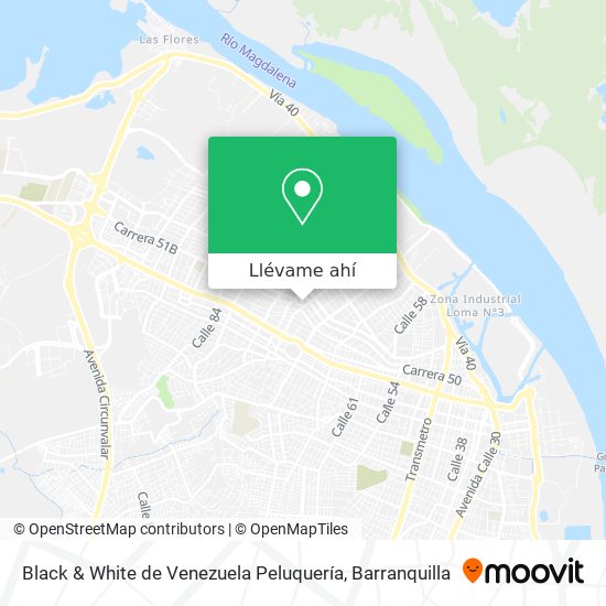 Mapa de Black & White de Venezuela Peluquería