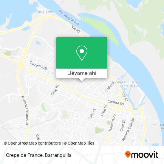 Mapa de Crepe de France