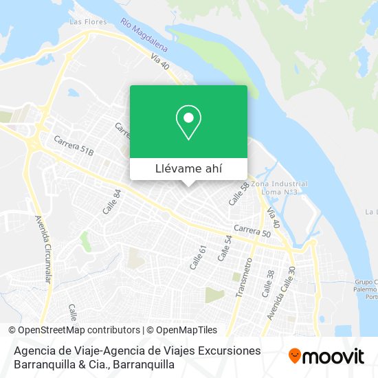 Mapa de Agencia de Viaje-Agencia de Viajes Excursiones Barranquilla & Cia.