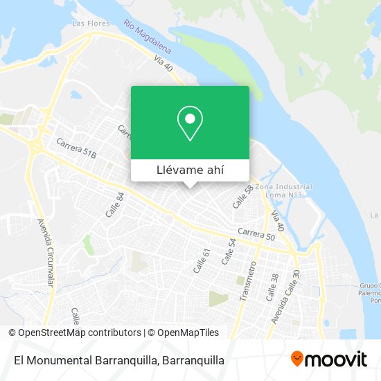Mapa de El Monumental Barranquilla