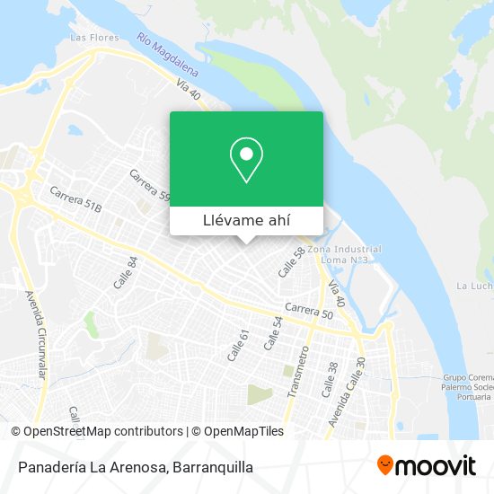 Mapa de Panadería La Arenosa