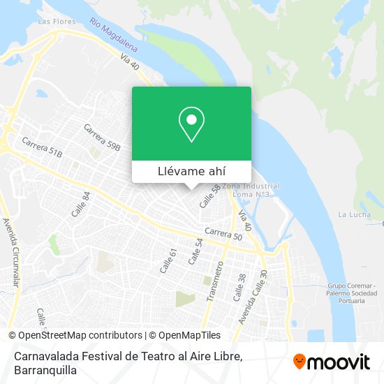 Mapa de Carnavalada Festival de Teatro al Aire Libre