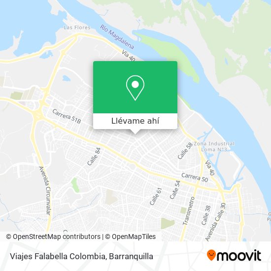 Mapa de Viajes Falabella Colombia