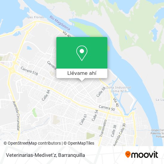 Mapa de Veterinarias-Medivet'z