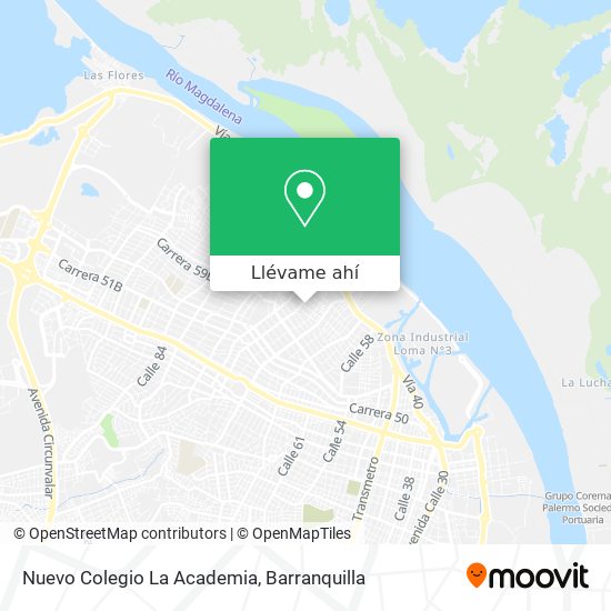 Mapa de Nuevo Colegio La Academia