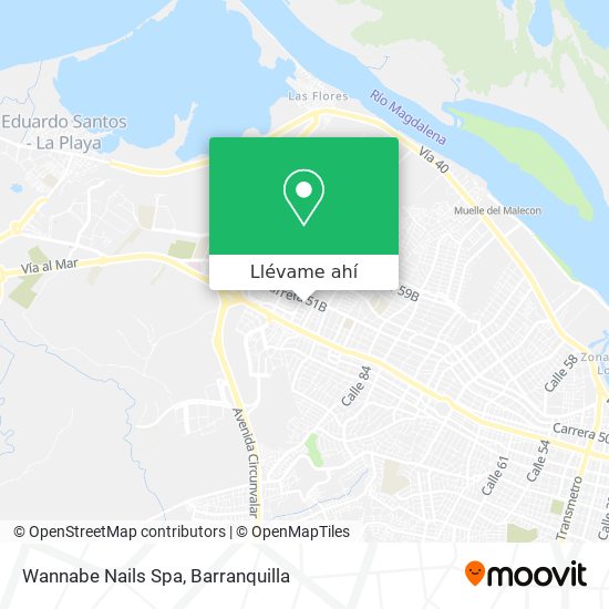 Mapa de Wannabe Nails Spa