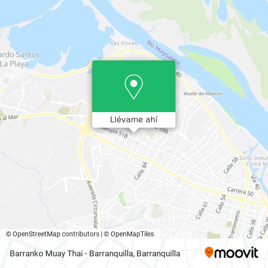 Mapa de Barranko Muay Thai - Barranquilla