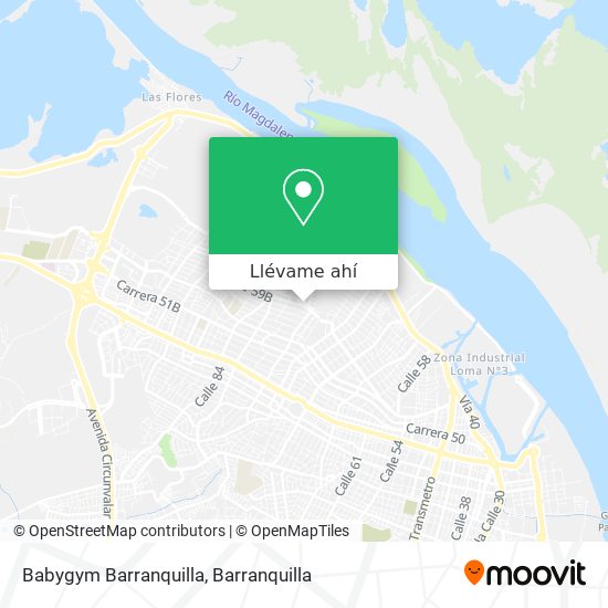 Mapa de Babygym Barranquilla