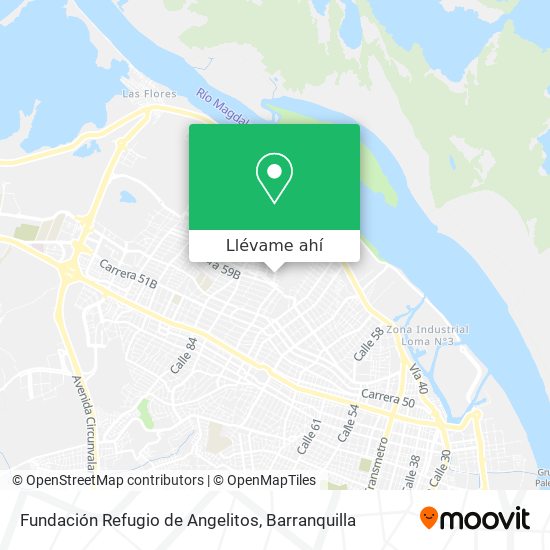 Mapa de Fundación Refugio de Angelitos