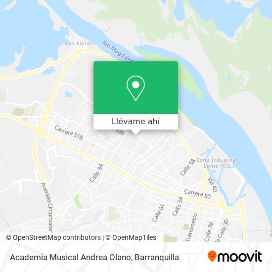Mapa de Academia Musical Andrea Olano