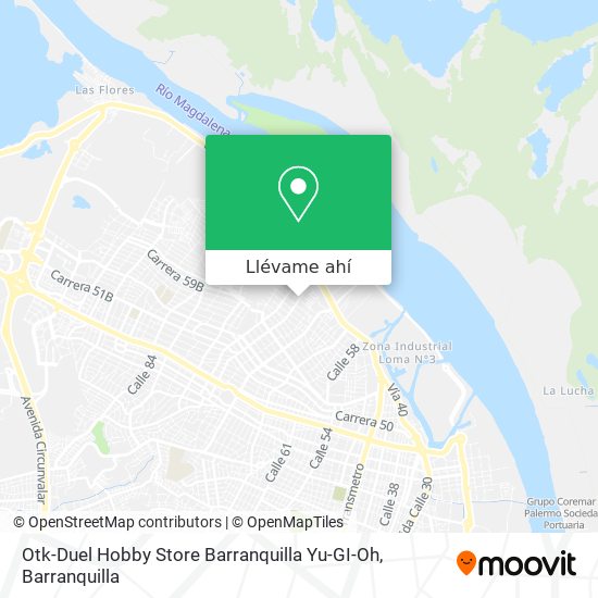 Mapa de Otk-Duel Hobby Store Barranquilla Yu-GI-Oh