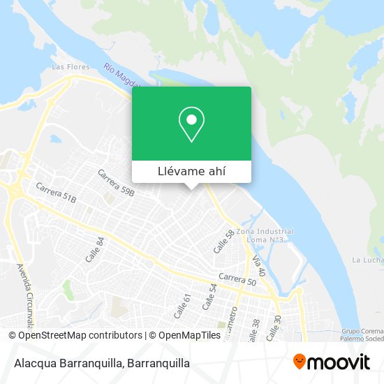 Mapa de Alacqua Barranquilla