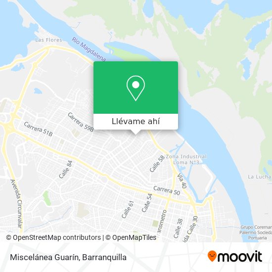 Mapa de Miscelánea Guarín