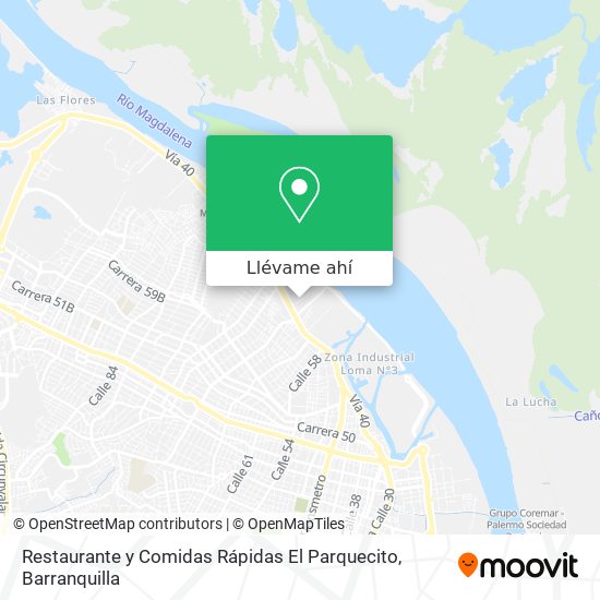 Mapa de Restaurante y Comidas Rápidas El Parquecito