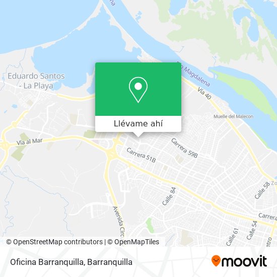 Mapa de Oficina Barranquilla