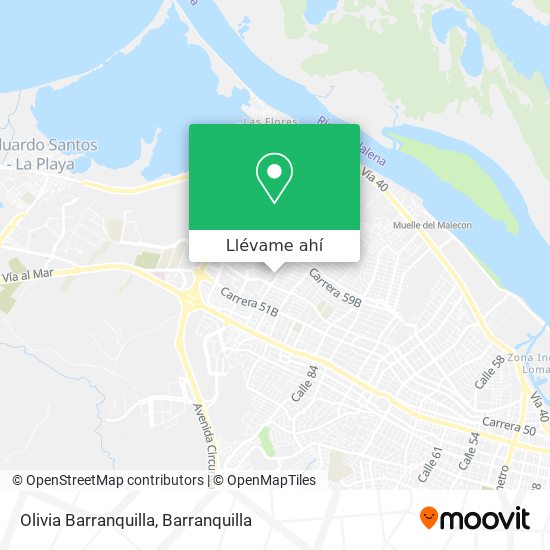 Mapa de Olivia Barranquilla