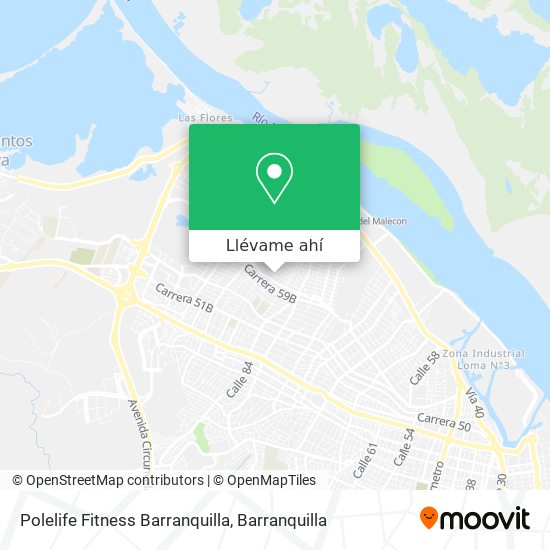 Mapa de Polelife Fitness Barranquilla