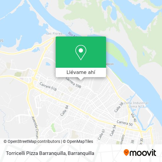 Mapa de Torricelli Pizza Barranquilla