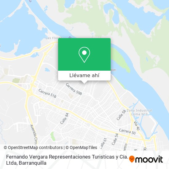 Mapa de Fernando Vergara Representaciones Turisticas y Cía. Ltda