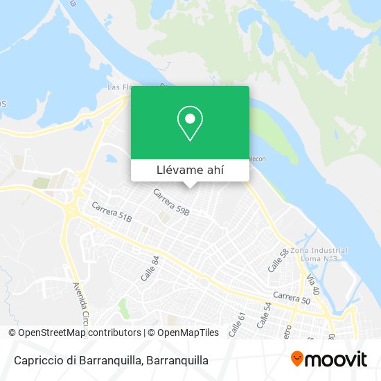 Mapa de Capriccio di Barranquilla