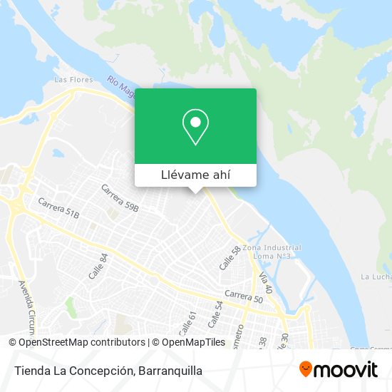 Mapa de Tienda La Concepción