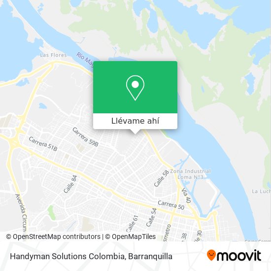 Mapa de Handyman Solutions Colombia