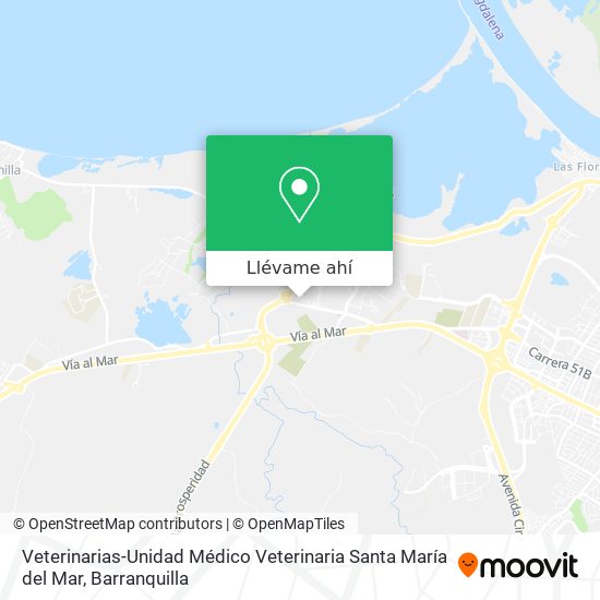 Mapa de Veterinarias-Unidad Médico Veterinaria Santa María del Mar