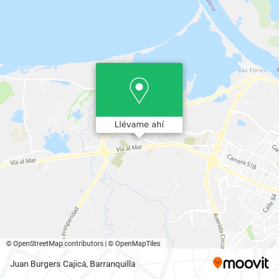 Mapa de Juan Burgers Cajicá