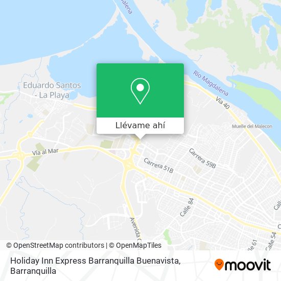 Mapa de Holiday Inn Express Barranquilla Buenavista