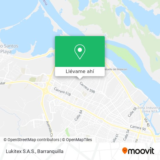 Mapa de Lukitex S.A.S.