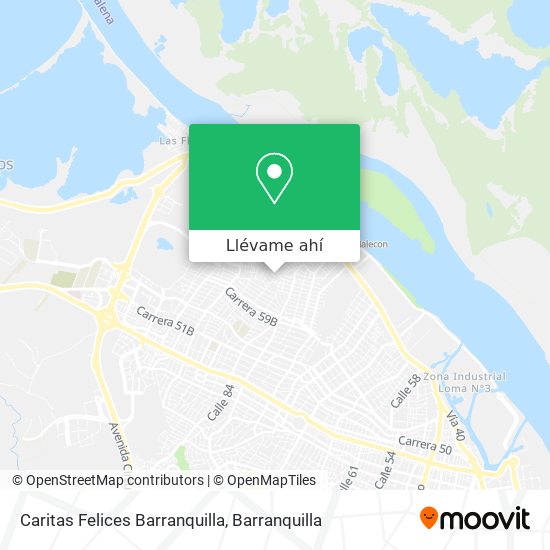 Mapa de Caritas Felices Barranquilla
