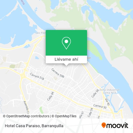 Mapa de Hotel Casa Paraiso