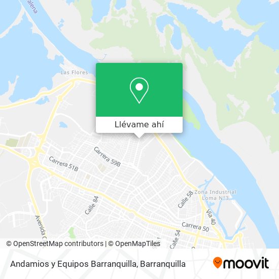 Mapa de Andamios y Equipos Barranquilla