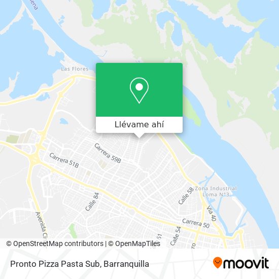 Mapa de Pronto Pizza Pasta Sub