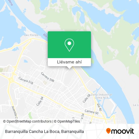 Mapa de Barranquilla Cancha La Boca