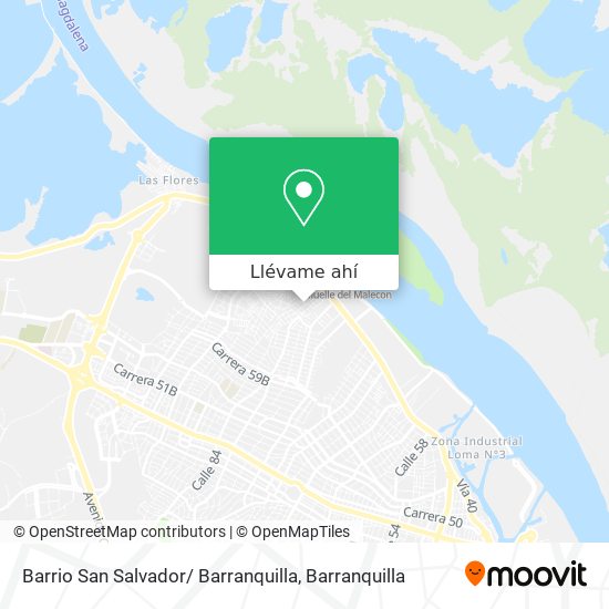 Mapa de Barrio San Salvador/ Barranquilla