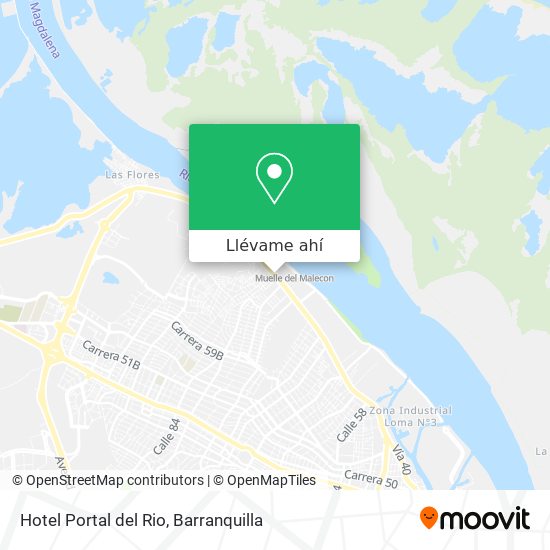 Mapa de Hotel Portal del Rio